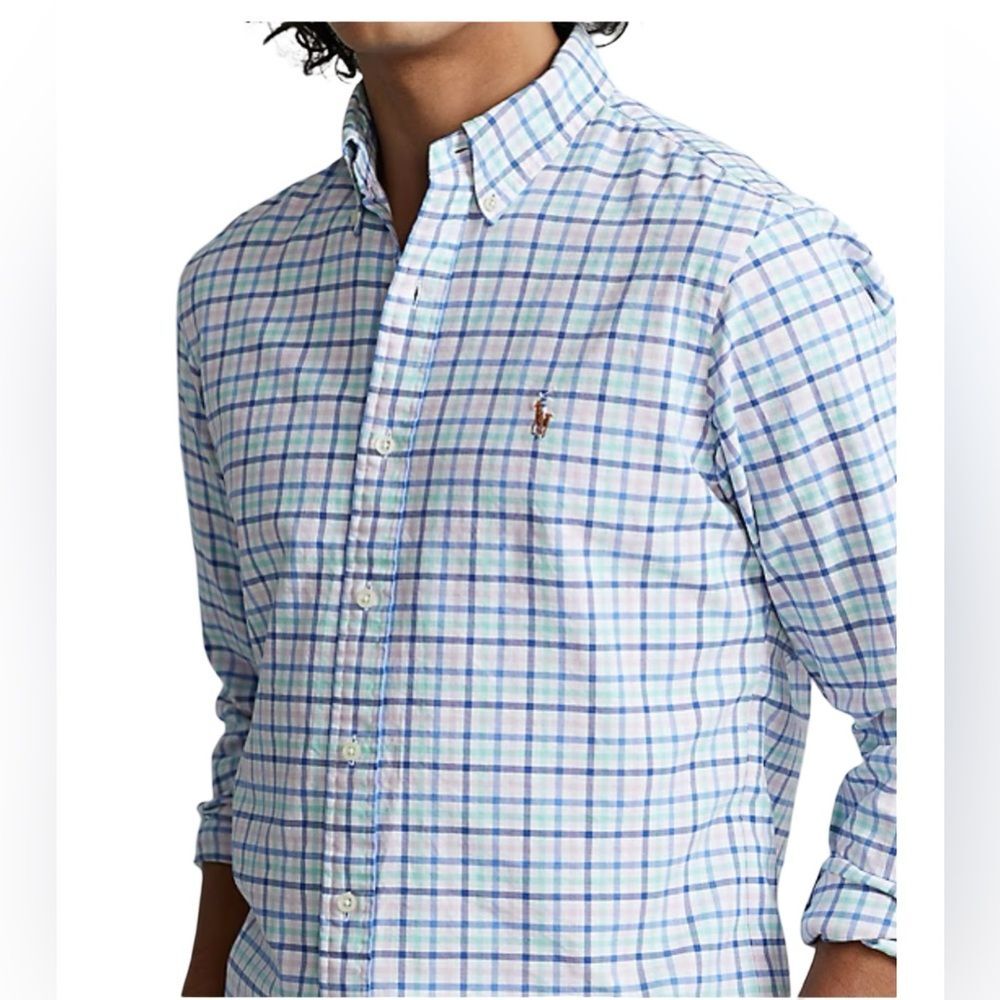 Polo Ralph Lauren Mens Checked Oxford Shirt Size XL Preppy Classic Old Money